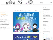 Tablet Screenshot of fangirltherapy.com